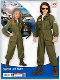 Kostüm Kampfjet Pilot Overall · Gr. 140cm