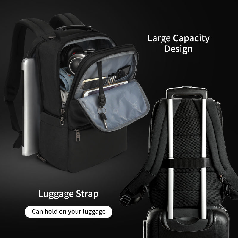 Rucksack mit grossem Volumen und Schultergurt – Bild 5 | LuxeStyle
