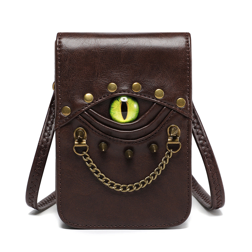 Retro PU-Leder Mini-Gürteltasche für Herren