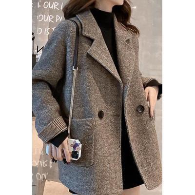 Gepolsterter Blazer aus Wollmischung