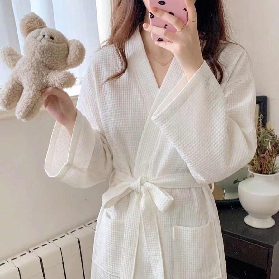 Mid-Langer Bademantel für Damen | LuxeStyle