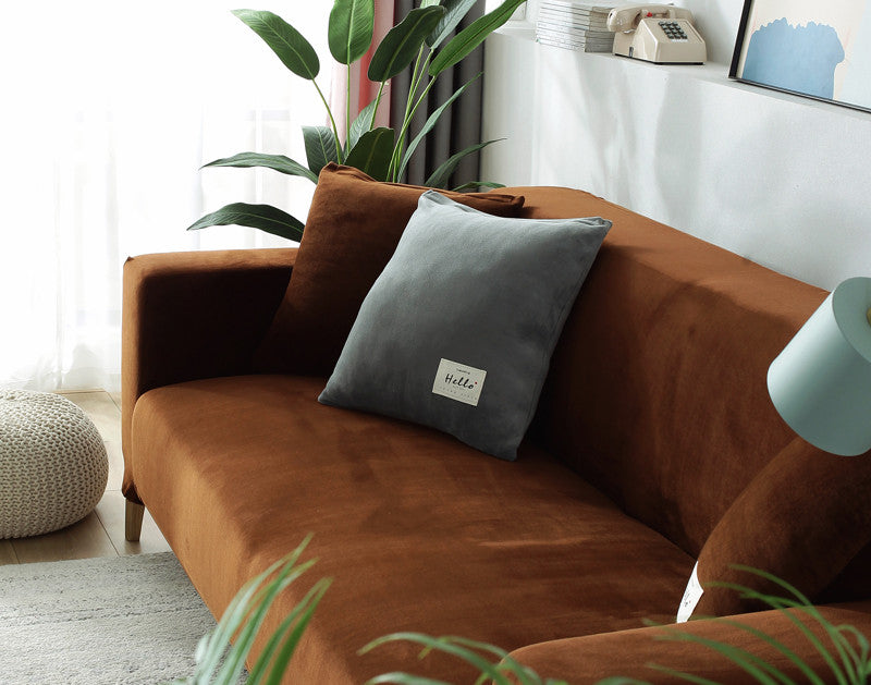 Winter Plüsch Sofaüberzug Stretch – Bild 4 | LuxeStyle