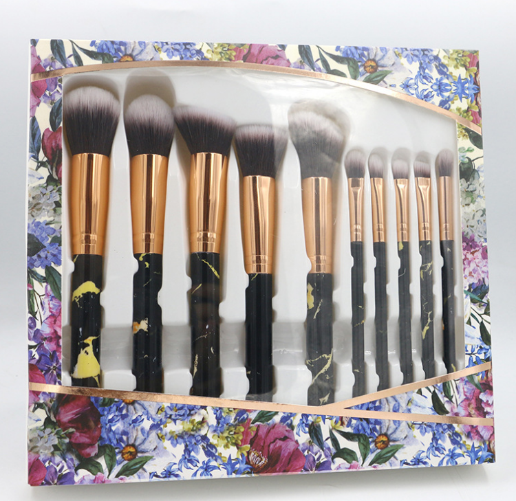 Marmorgriff Pinselset (10 Stück) – Bild 4 | LuxeStyle