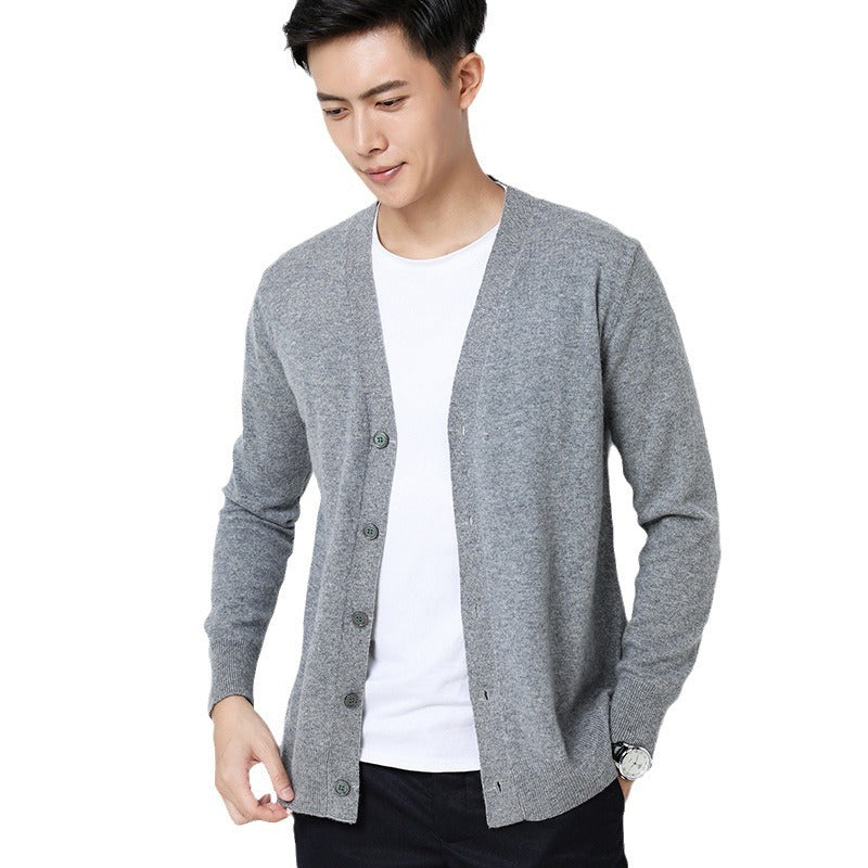 Herren-Strickjacke Langarm