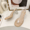 Sandalen mit transparentem Absatz – Bild 9 | LuxeStyle