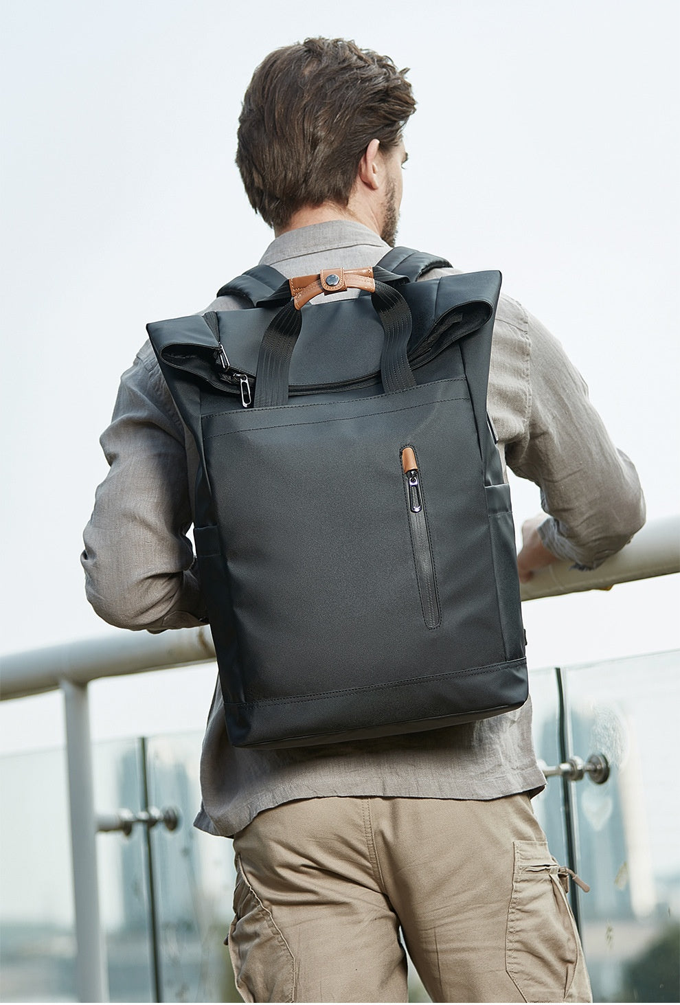 Rucksack mit geschwungener Kante