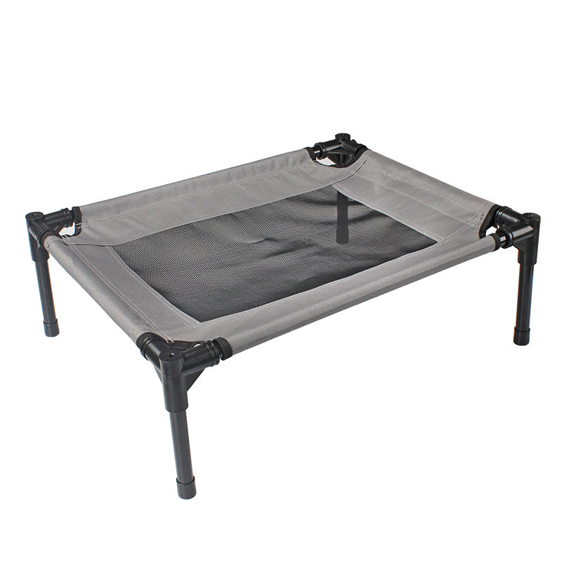 Hundebett Oxford-Stoff Trampolin Grau