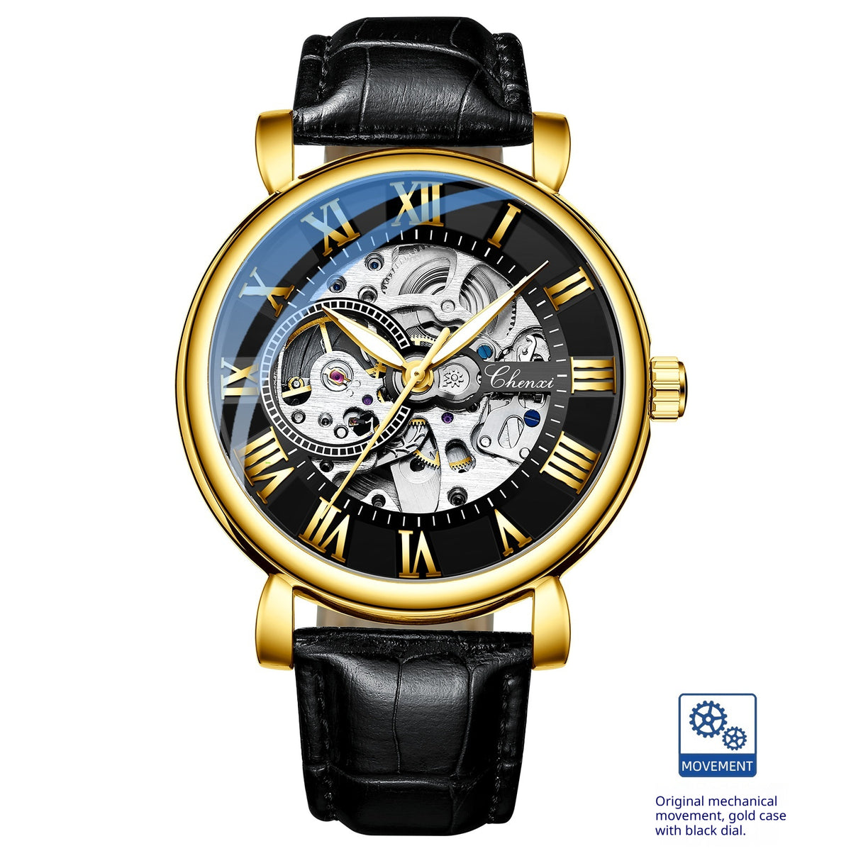 Hohle Automatik-Uhr mit Leuchtfunktion – Bild 9 | LuxeStyle