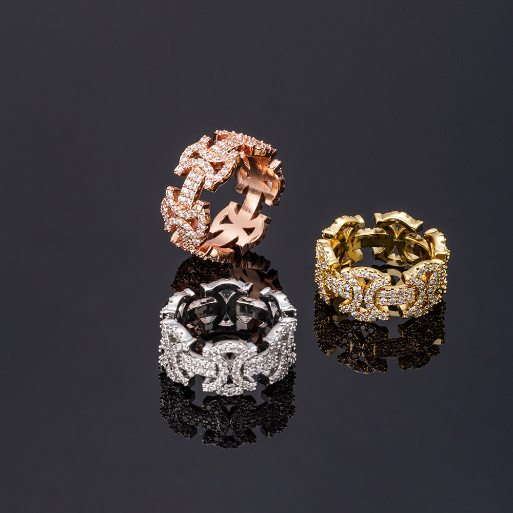 Geometrischer Ring mit Zirkonia – Bild 4 | LuxeStyle