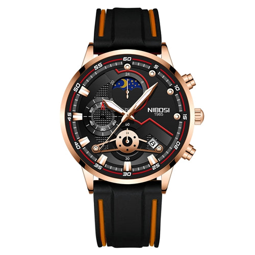 Herren-Quarzuhr mit Chronograph und Mondphase – Bild 10 | LuxeStyle