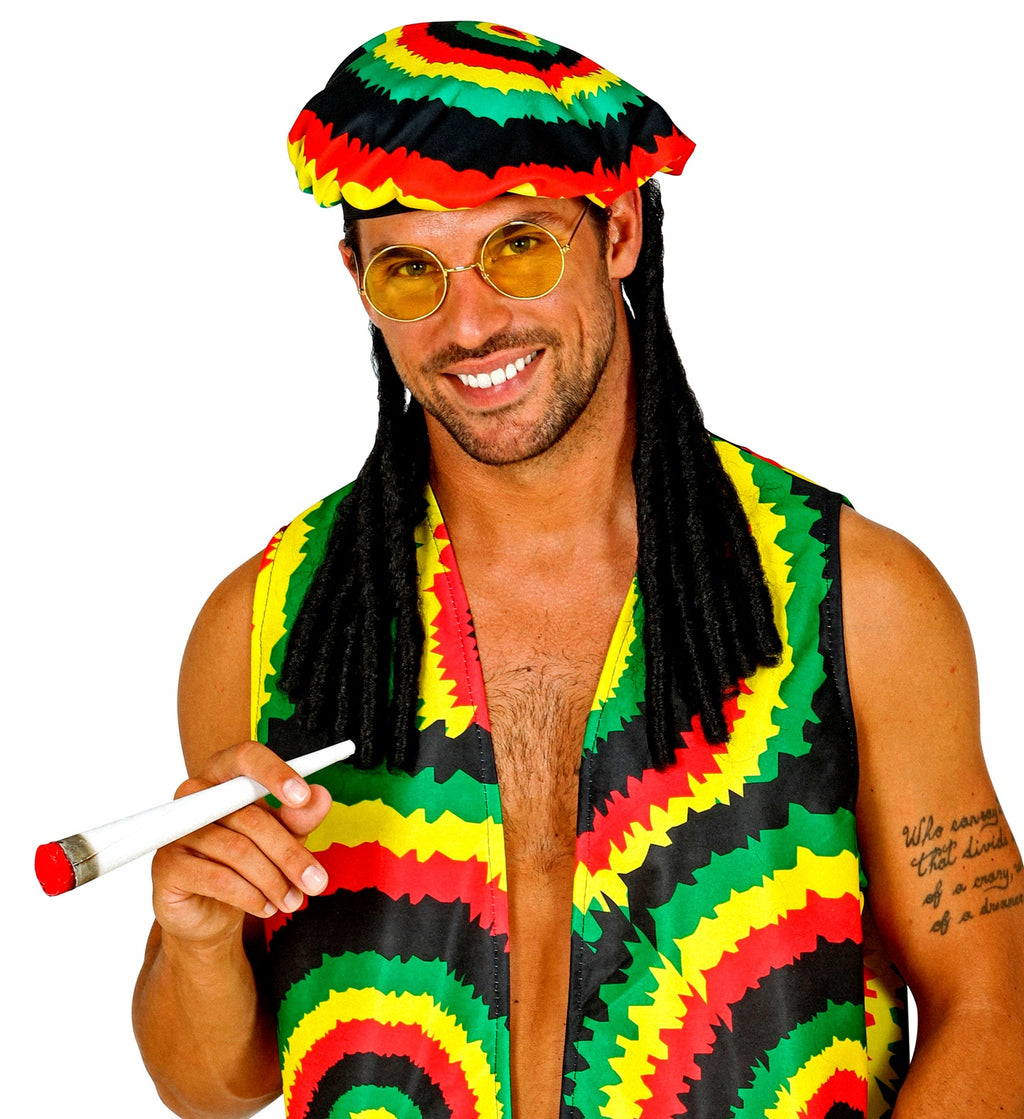 Rastamann Set Mütze mit Haaren – Bild 3 | LuxeStyle