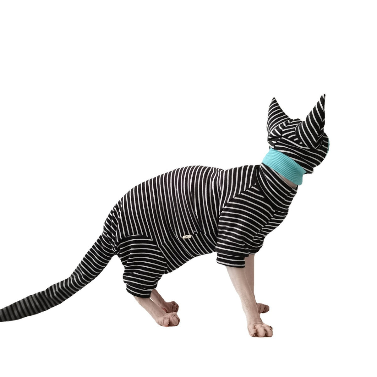 Gestreifter Schlafanzug für Katzen – Bild 5 | LuxeStyle