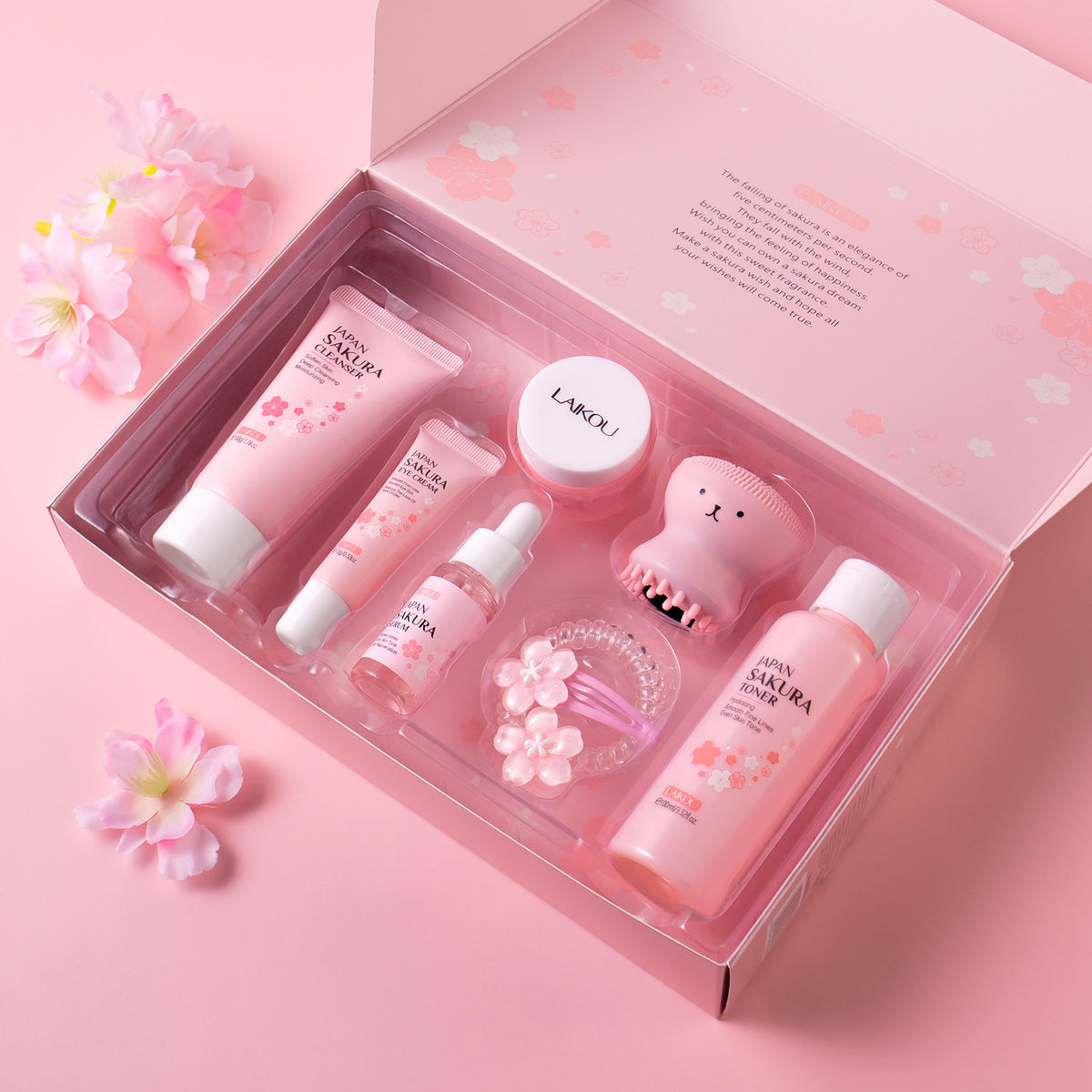 Kirschblüten 8-teiliges Gesichtspflegeset – Bild 6 | LuxeStyle