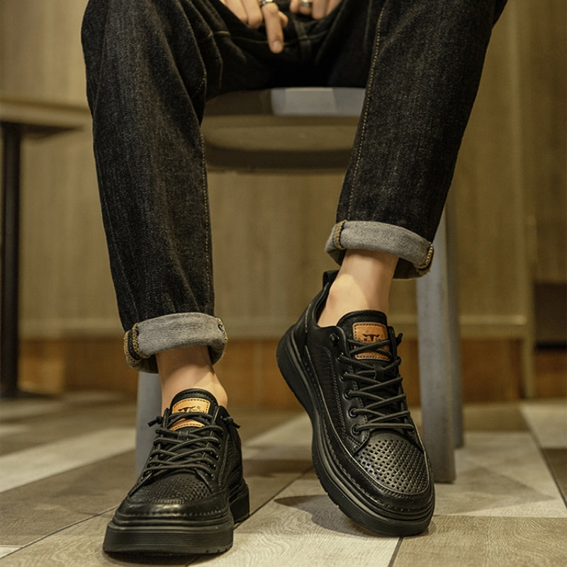 Herren Slip-on Leder Flats – Bild 4 | LuxeStyle