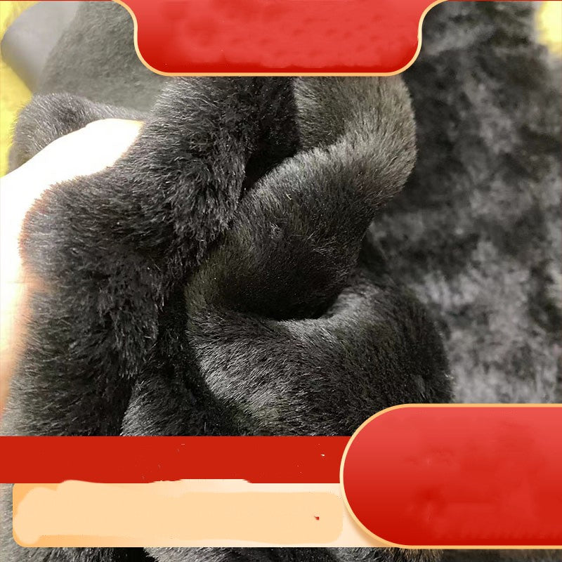 Echtwolle Schwarz Ganzes Vlies | LuxeStyle