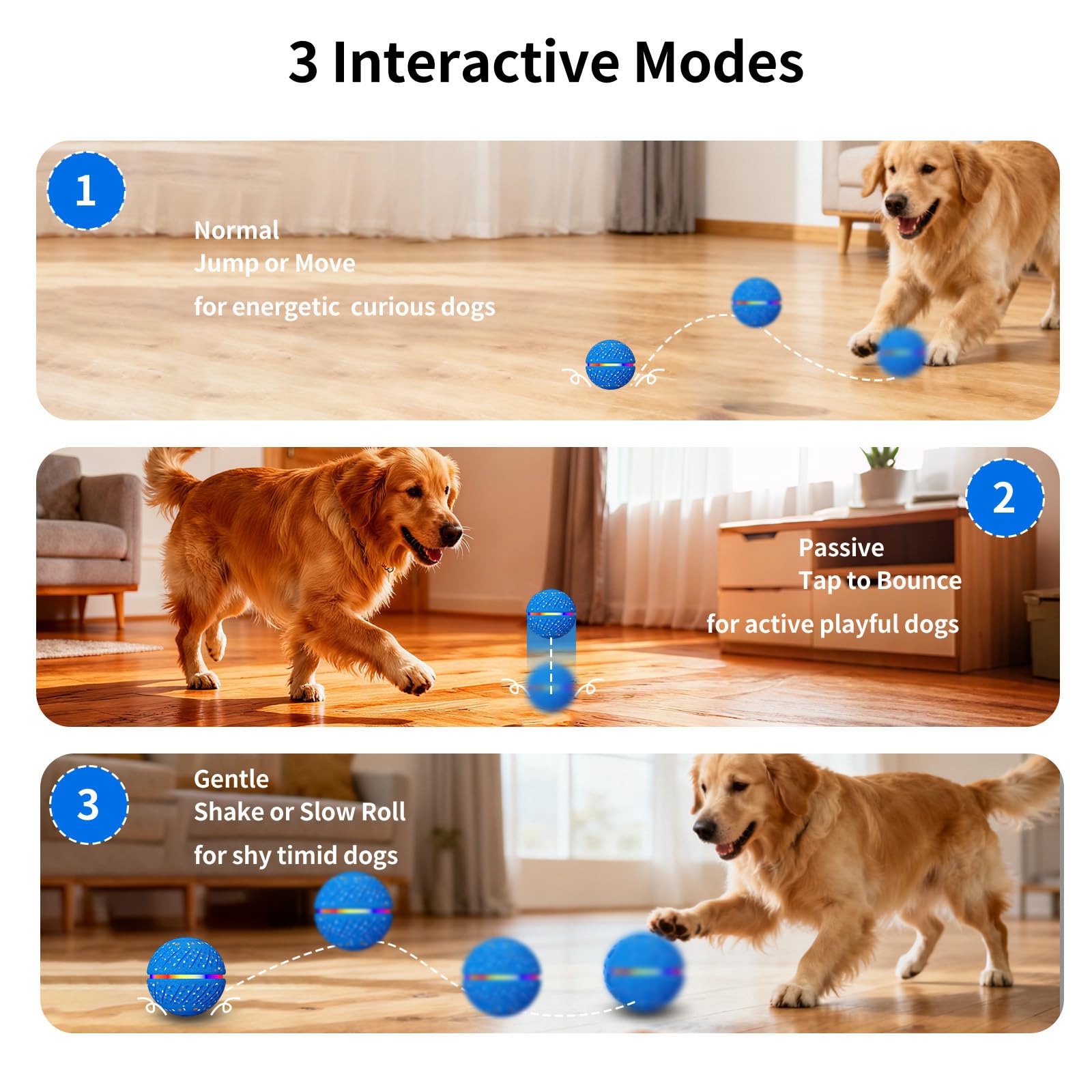 Interaktiver Hüpfball für Hunde