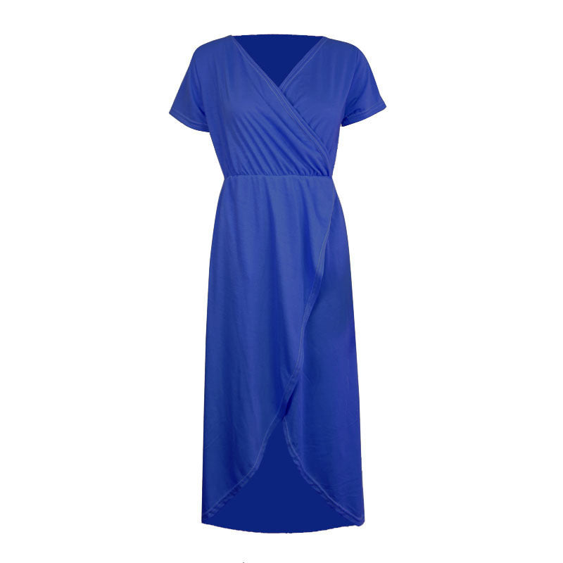 Elegantes V-Neck Strickkleid mit Wickelfront – Bild 9 | LuxeStyle