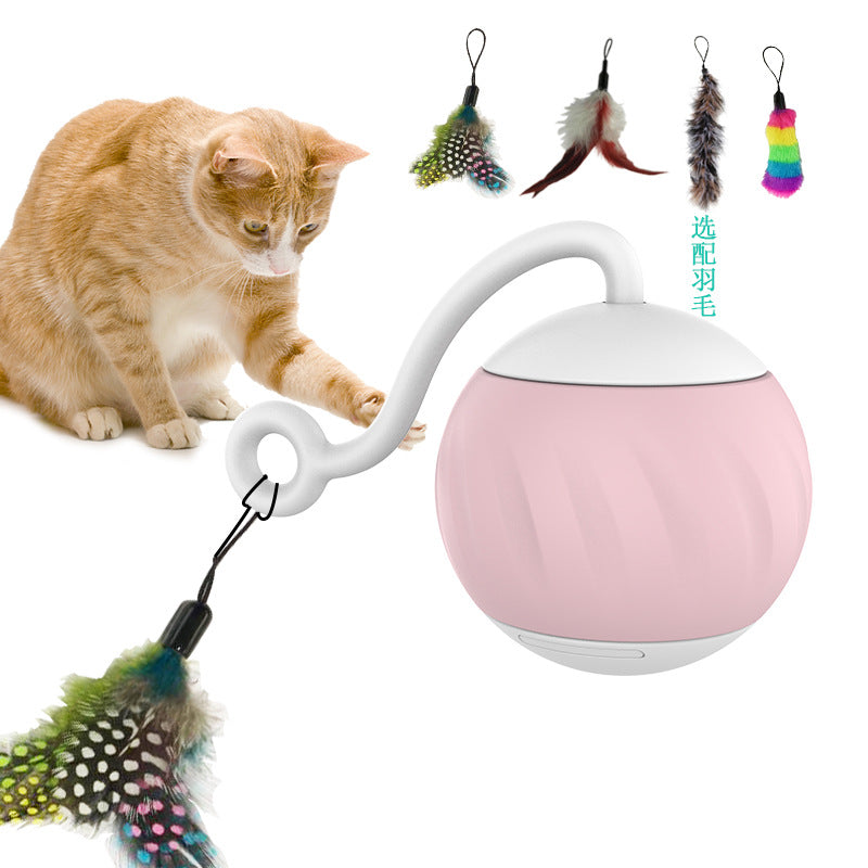 Leuchtender Spielball für Katzen