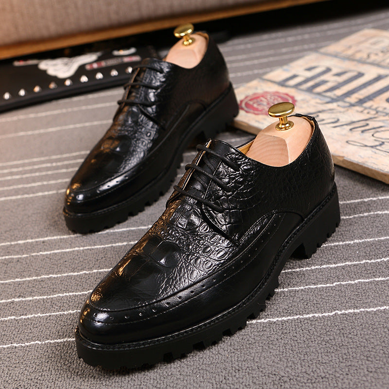 Britische Herren Freizeitschuhe mit Absatzerhöhung
