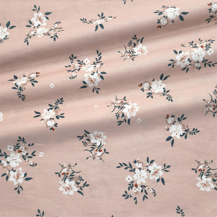 Baumwoll-Twill Stoff mit Pfingstrosen-Muster – Bild 2 | LuxeStyle