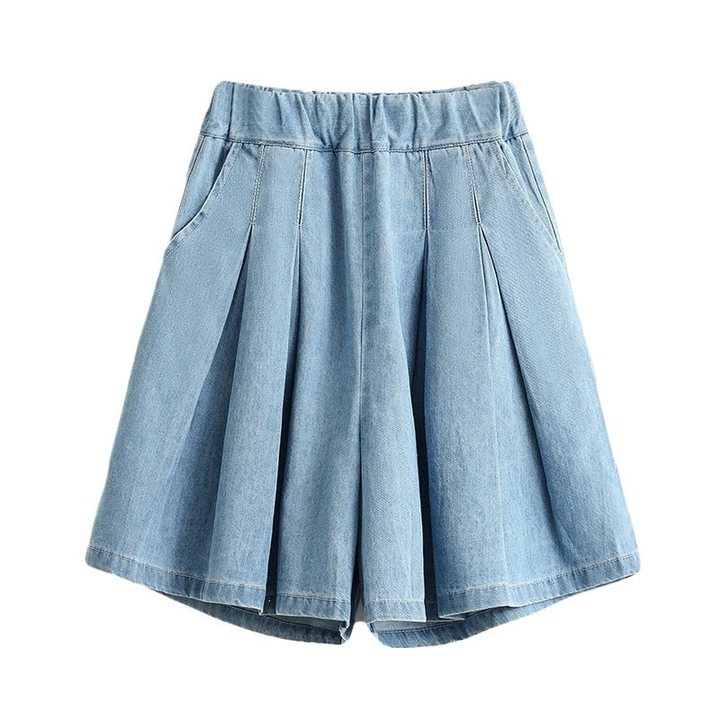 Denim Capri Shorts für Damen