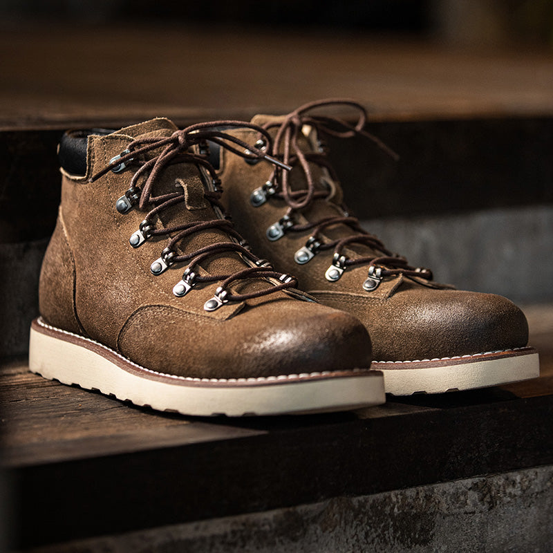 Herren Retro Bergsteiger-Stiefeletten – Bild 3 | LuxeStyle