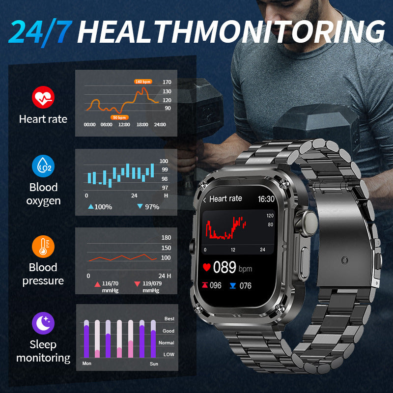 Multifunktionale Smartwatch mit grossem Display