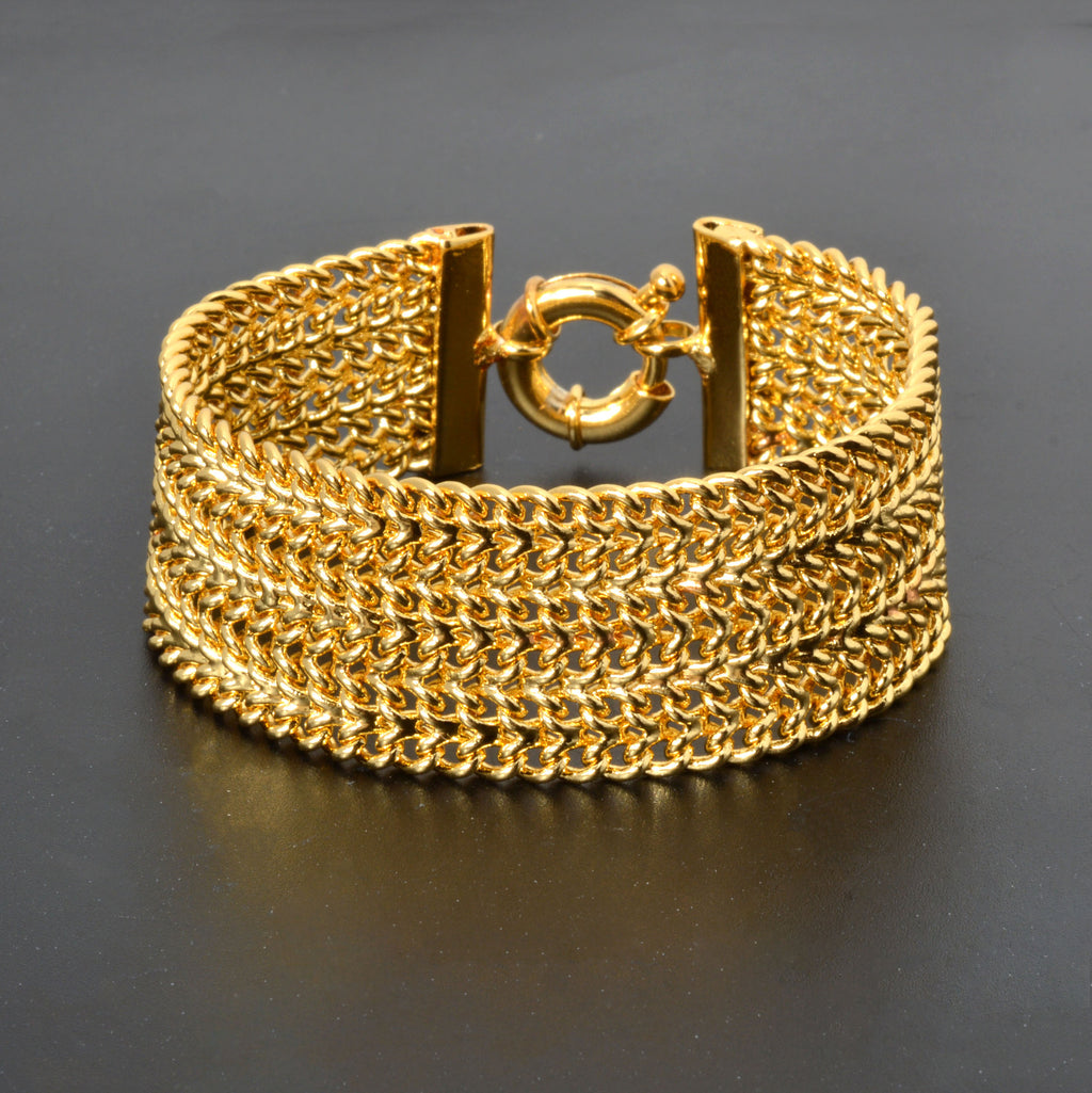Minimalistisches Doppelreihen-Mesh Armband – Bild 8 | LuxeStyle