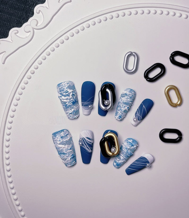 Plaster Hole Denim Kunstnägel – Bild 4 | LuxeStyle