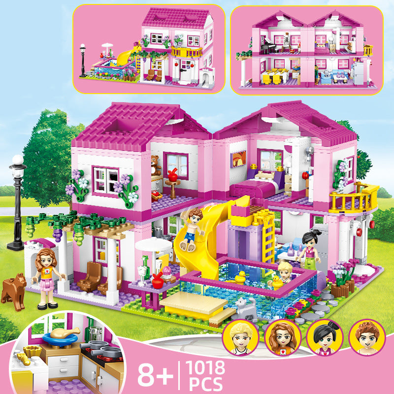Doppelstock-Villa Sommer Puzzle-Spielzeug – Bild 5 | LuxeStyle