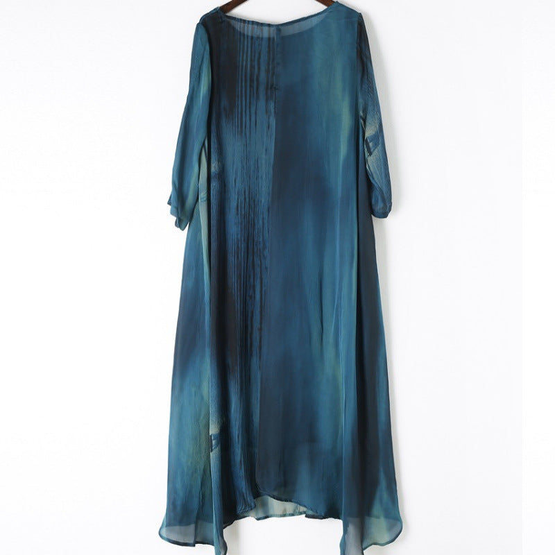 Vintage-Kleid mit Farbverlauf
