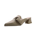 Retro Mules mit spitzer Kappe und mittlerem Absatz