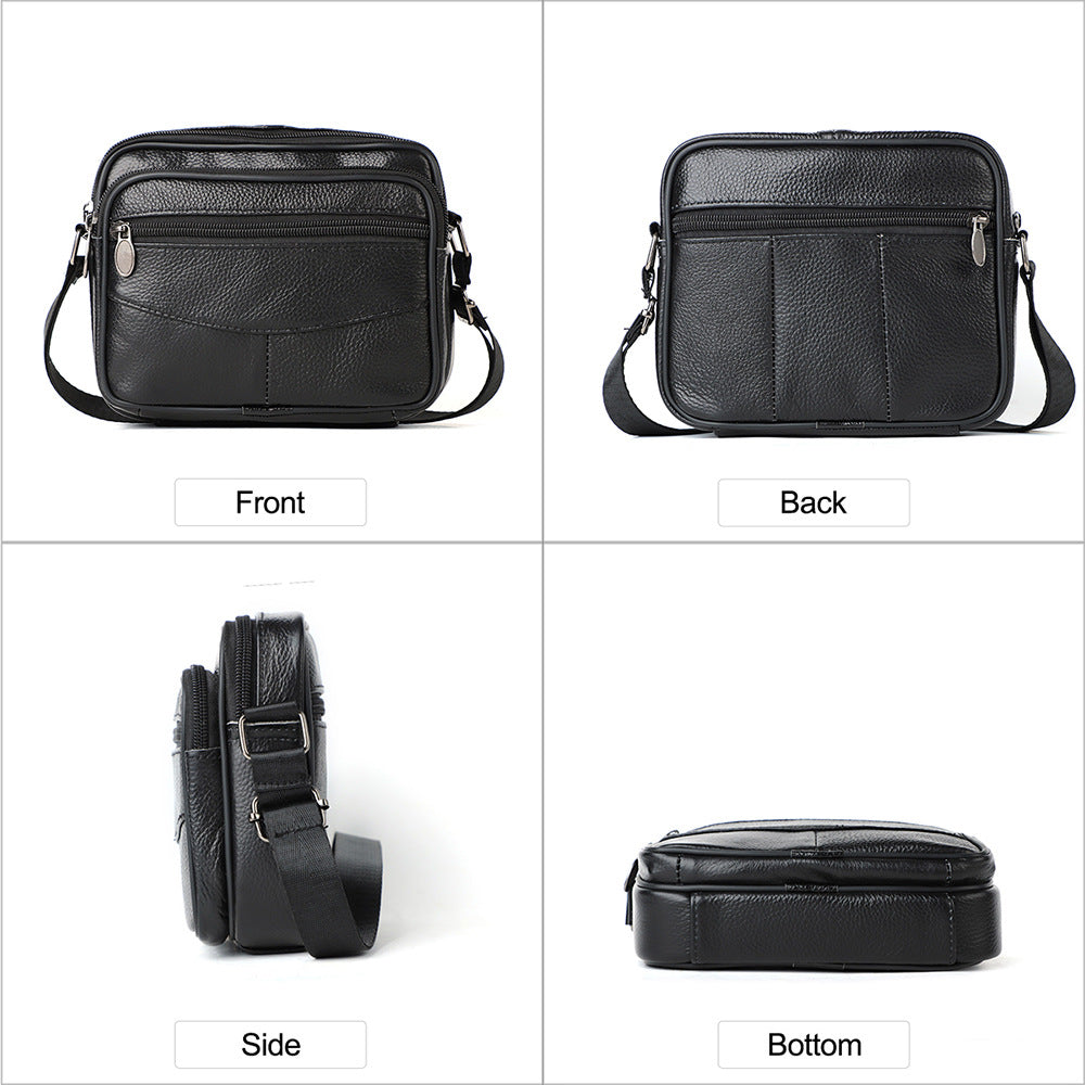 Herren Crossbody Tasche Vollnarbenleder – Bild 13 | LuxeStyle