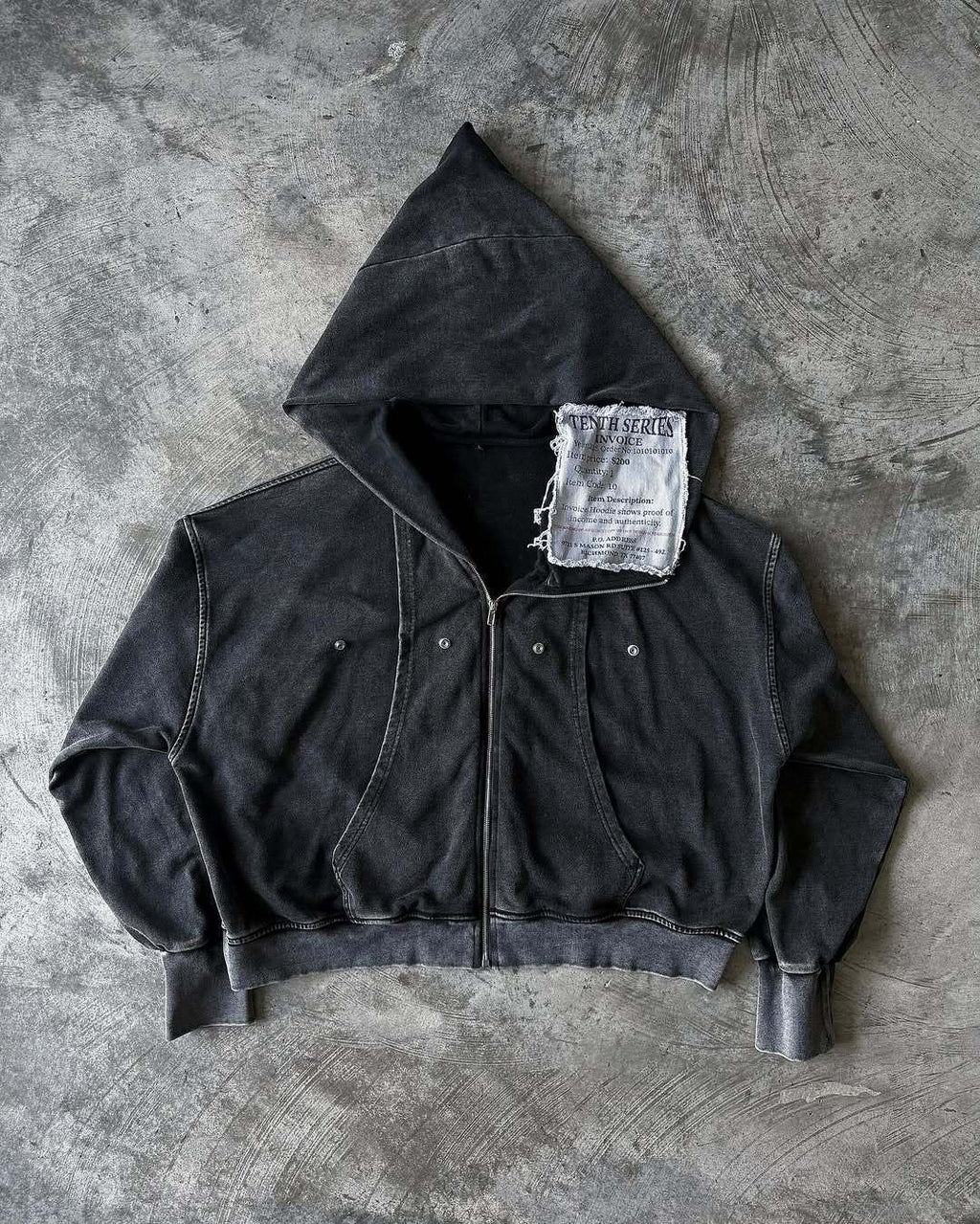 Herren Hoodie mit Ripped-Design