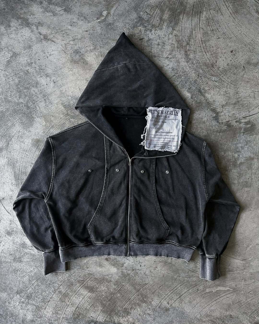Herren Hoodie mit Ripped-Design