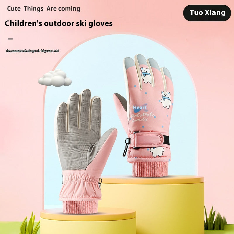 Fleece-gefütterte Kinder-Handschuhe