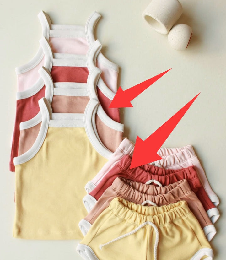 Baby Sommer-Set mit Träger-Top und Shorts – Bild 6 | LuxeStyle