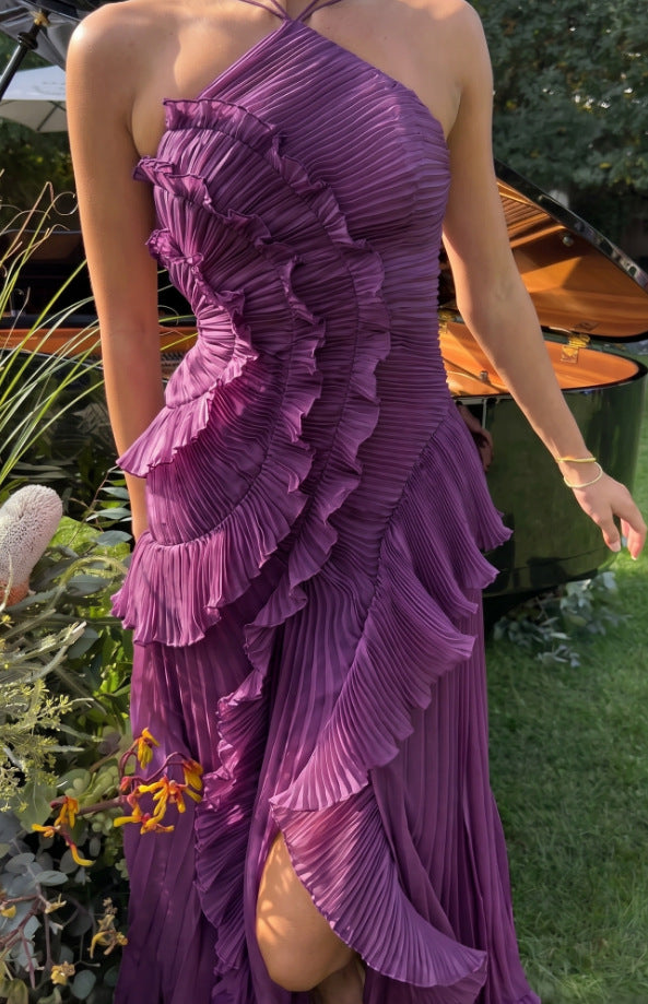 Elegantes Neckholder Chiffon-Kleid