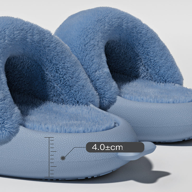 Winter Hai-Slippers – Flauschige Hausschuhe