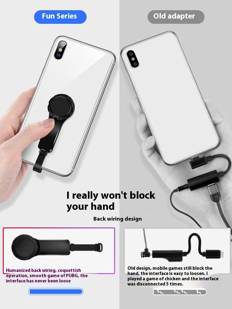 Audio-Adapter mit Ladefunktion und Ringhalterung