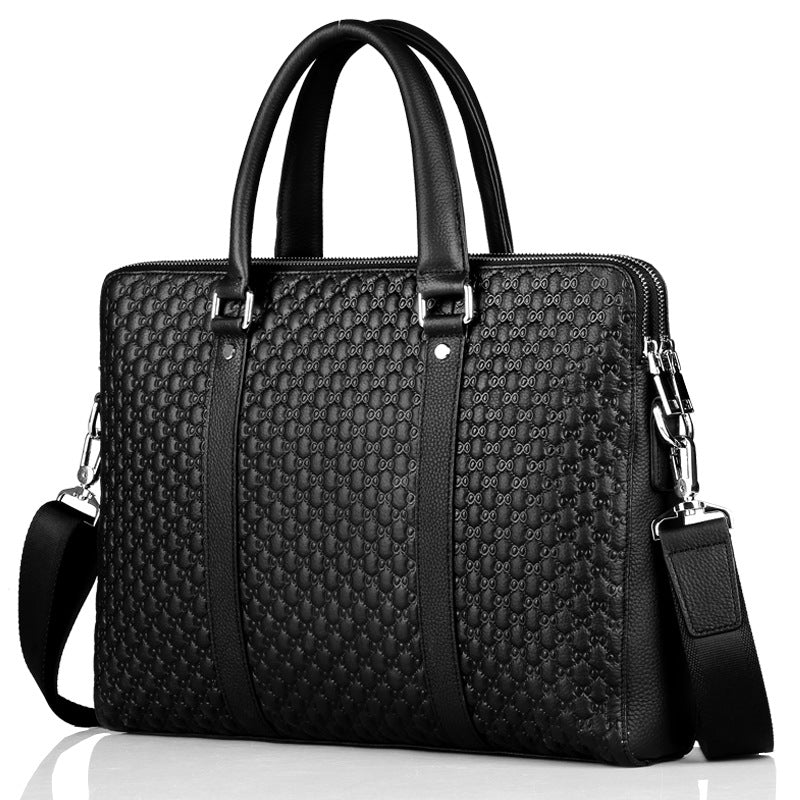 Business-Mappe aus Leder mit 8-förmigem Muster – Bild 4 | LuxeStyle