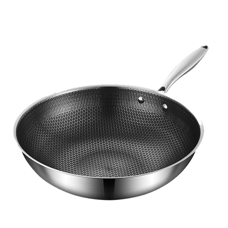 Wok aus 316 Edelstahl mit Wabenstruktur – Bild 12 | LuxeStyle