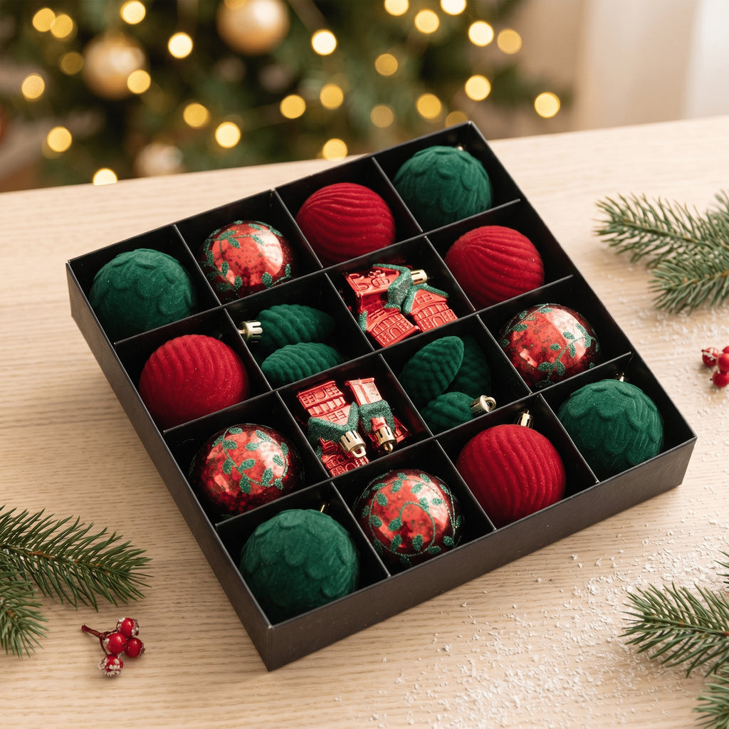 Weihnachtsbaumkugeln im Wald-Stil – 32er-Set – Bild 6 | LuxeStyle