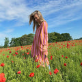 Langes Streifen-Kleid
