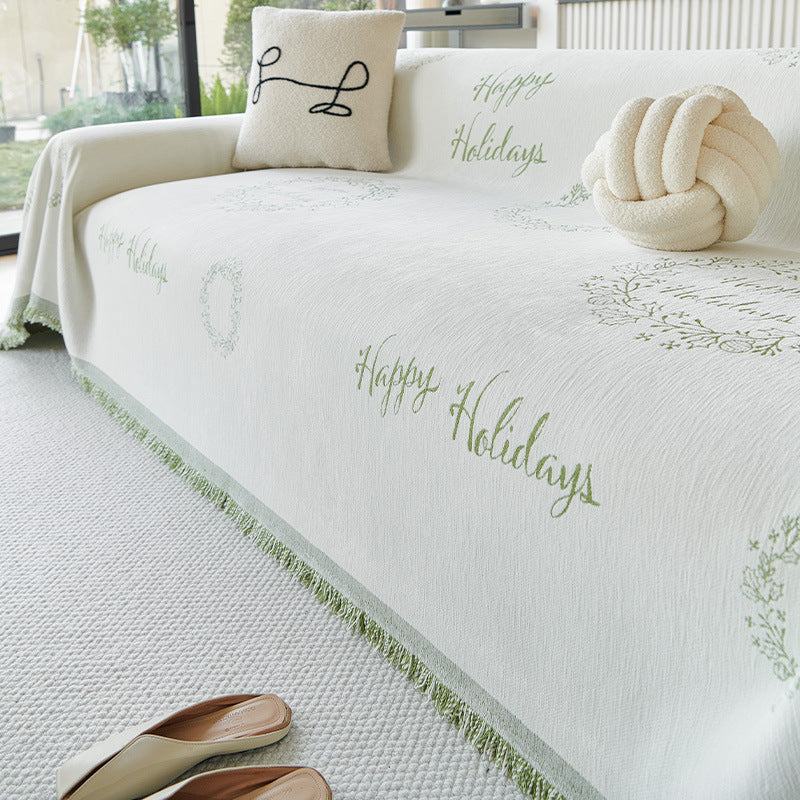 Chenille Sofaüberwurf für alle Jahreszeiten – Ansicht 2
