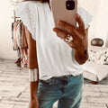 Vielseitiges V-Neck Shirt mit Rüschensaum – Bild 1 | LuxeStyle