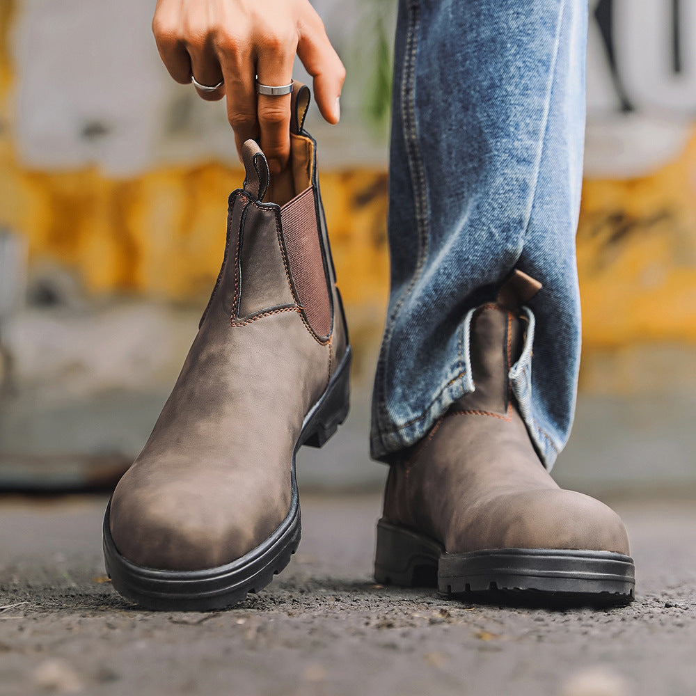 Chelsea Boots aus Leder für Herren