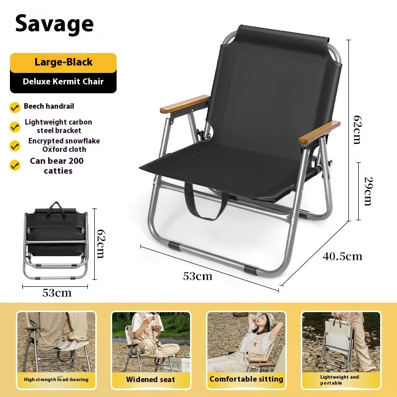 Faltbarer Outdoor-Stuhl mit Tisch – Bild 4 | LuxeStyle