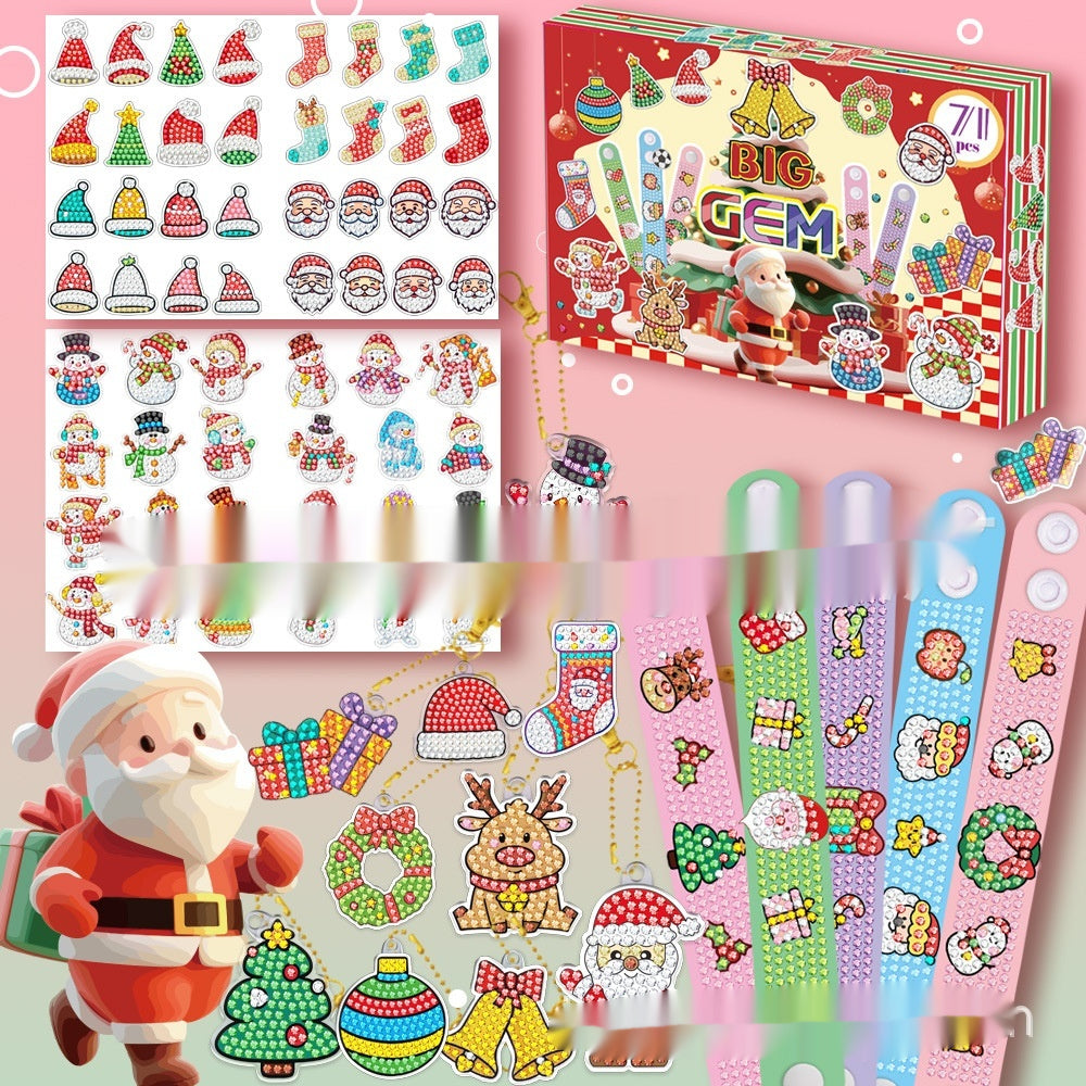 Weihnachts-Mosaiksticker-Set, 71 Teile · 71 Stück | LuxeStyle