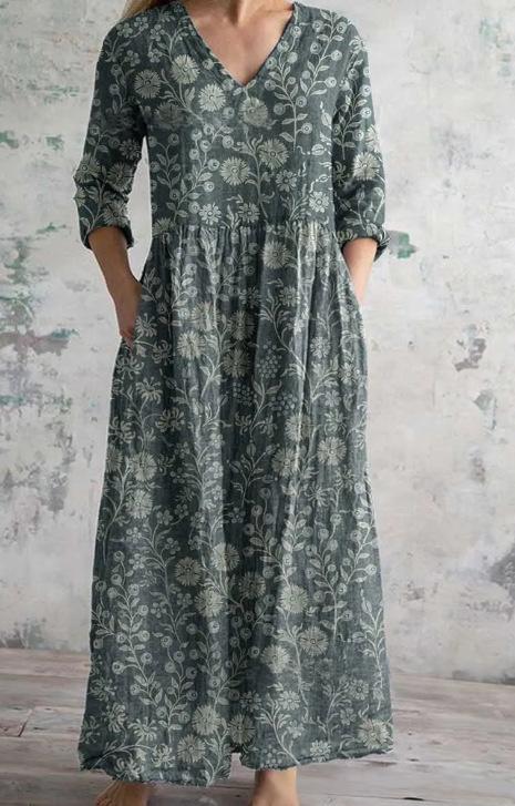 Sommerkleid mit langen Ärmeln